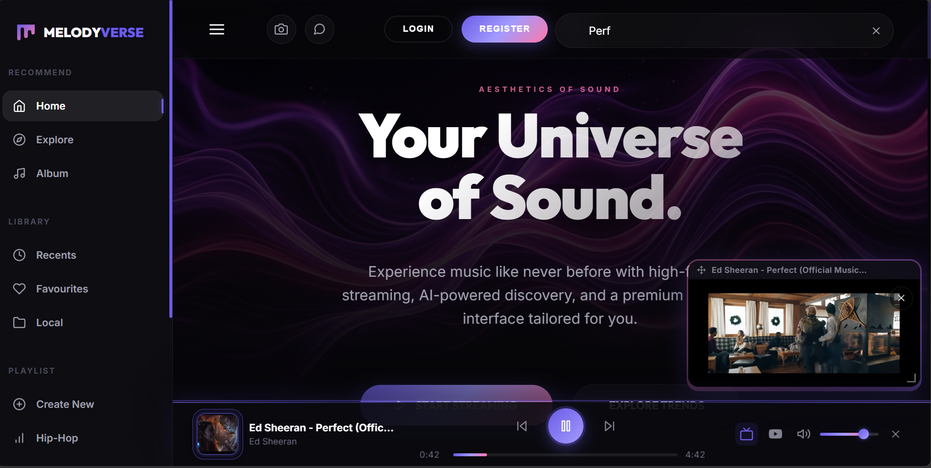 MelodyVerse Screenshot